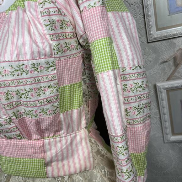 vintage love shack fancy core floral blouse - Picture 5 of 7